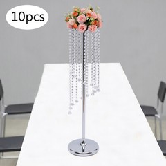10Pcs Flower Vases Wedding Centerpieces Flower Stand Metal Classic Home Decor