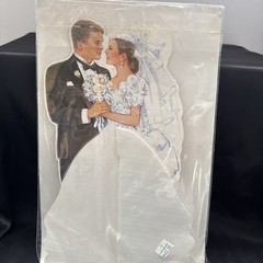 Amscan Honeycomb Wedding Centerpiece table decoration Vtg 12″ Bridal 1980s Retro