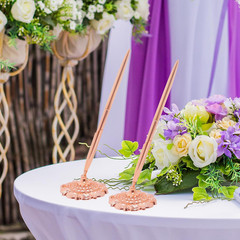 2Pcs Rose Gold Wedding Pen and Metal Pen Stand Holder Set Signing Desk Ballpoint
