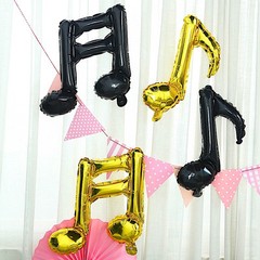 Music Notes Mylar Foil Balloons Party Wedding Event Decorations Supplies Sale