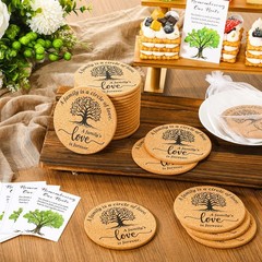Teenyyou 25 Sets Family Reunion Favors Include a is a Brown, White