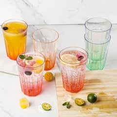 Unbreakable Plastic Drinking Glasses Set of 12, BPA-Free Reusable Multicolor