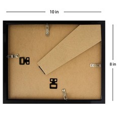 Picture Frames 8×10 Black Display 4×6 Double Mat Photos Frame Horizontal and …
