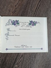 Vintage 1997 Our Wedding Anniversary Memory Book Joy Rodgers-Mernin Clean Inside