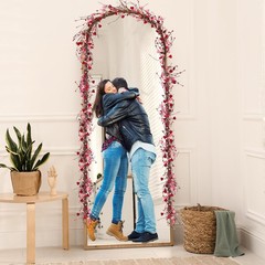 Hotop 6 Feet Valentine’s Day Berry Garland Red Pink Red, Pink, White