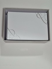Gartner studios 50 Invitations and Envelopes Silver Design On 2 Corners New