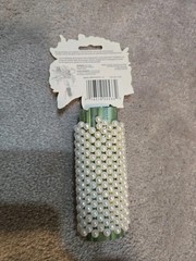 faux pearl flower boquet white wedding wrap, 3.5″ long, stretches, beaded
