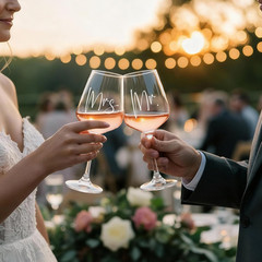 Mr and Mrs Wine Glasses Wedding Gifts for Couples 2026, Engagement Gift for Newl