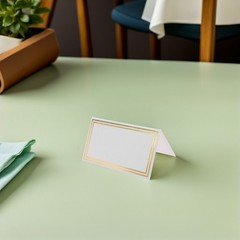 50 Pcs Double-sided Hot Stamping Place Card Birthday Party Banquet