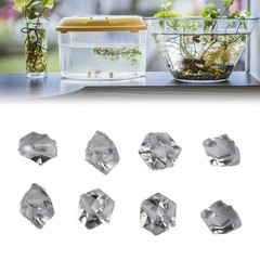 Decorative Glass Pebbles Stone Beads Vase Nugget Wedding Home Ornament New Uk