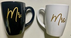 Bride And Groom Mr And Mrs. Wedding Gift Set Lot – Includes 11 Items