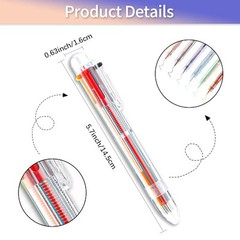 Easter Basket Stuffers 24 PCS Ballpoint Pens for School 6-in-1 Colored Pens