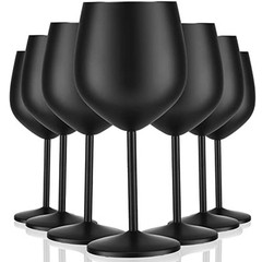 Set Stainless Steel Wine Glasses 1oz Stainless Steel Stem Wine Goblets 8