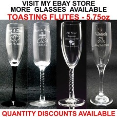 Set of 2 Personalize Wine Glasses Laser Engraved Wedding Party Gifts Bridesmaids