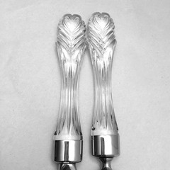 Waterford Wedding Cake Knife and Server Set Crystal Handles Serrated Knife