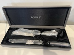 Towle Silver Metal Cake Knife & Server Set Floral Handle Glossy Gift Box