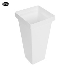 4-tier Flower Holder Flower Display Stand with 16 Pieces Buckets Metal PP