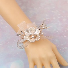 Simple Elegant Wedding 3pcs Pearl Wrist Flower Pearl Material 15cm DéCor Hand