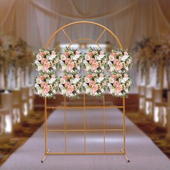 2m Wedding Arch Backdrop Stand Metal Rack Wedding Party Flower Props Decor Frame