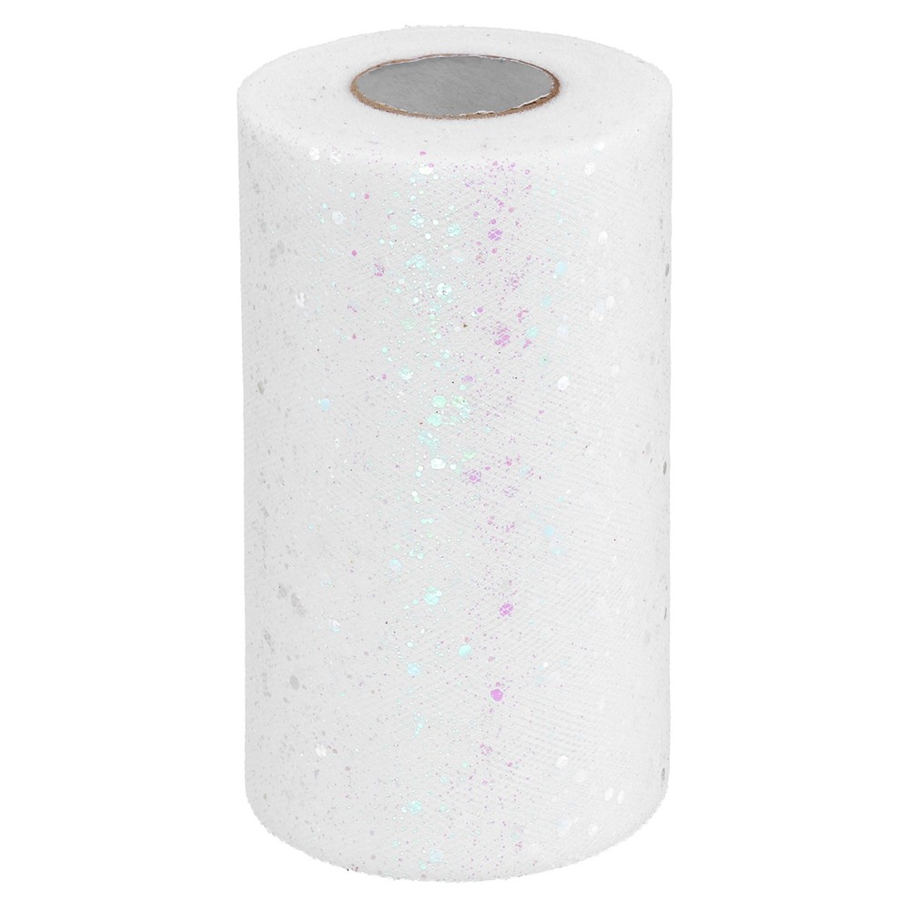 Tulle Fabric Rolls 6″ by 50 Yards Fabric Spool Tulle for DIY, Cream White