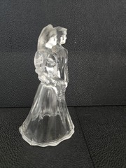 Glass Mr And Mrs Wedding Cake Topper