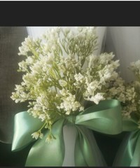 Set of 10 Sage Green Wedding Aisle/Pew decorations 36 Inches Long