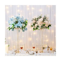 10 Pcs 21.65 inches Crystal Flower Stand Wedding Centerpieces for Tables, Tab…
