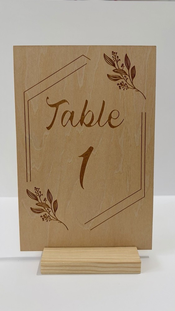 Table Top Wedding Numbers 1-20 Table Numbers Celebrations Wood