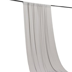5 ft x 10 ft SILVER 4-Way Stretch Spandex Divider Backdrop Curtain Party Wedding