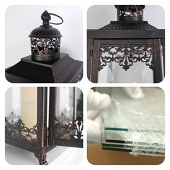 NEEDOMO Lanterns Decorative Outdoor & Indoor, Set of 2 2Pack, Bronze-25″+18″»