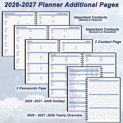 2026-2027 Monthly Planner (7.4» x 9.6»), 18 Months Calendar Planner from Ja…
