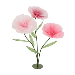 Pink Wedding Artificial Flower Decoration Stand With Base For Wedding Birthday