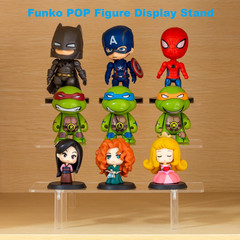 Acrylic Display Risers 3 Tier Clear Set of 2 Cupcake Stand Perfume Makeup Shelf
