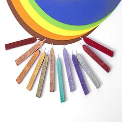 12 Pieces Sealing Wax Sticks with Wicks for Letter Seal Wax Stamp,Wedding Invita