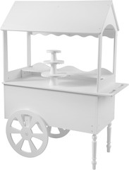 Candy Cart for Party – Cake Stand – Dessert Cart – Decorated with Wheels for Bir
