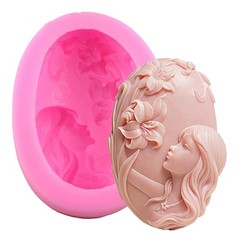 Cestony Smelling Flowers Silicone Soap Mold for DIY Soap Making Supplies
