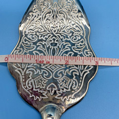 Stainless Steel Salad & Pie/Cake 3 PC Server Set – Nice Pattern & Heavy Duty-VTG