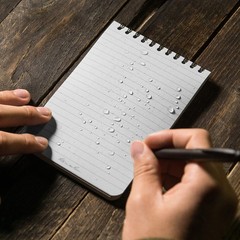 Rite In The Rain Weatherproof Top-Spiral Notebook, 4″ x 6″, Black Cover, Univ…