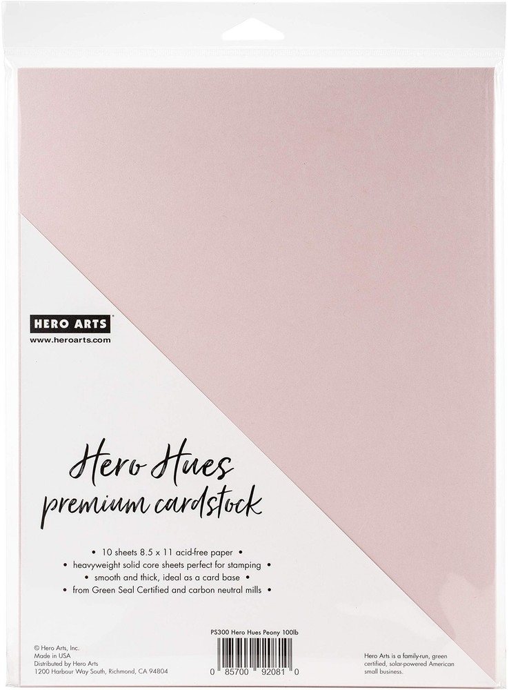 Hero Arts PS300 Paper, Hues One Size, Premium Cardstock Peony