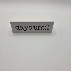 Collins Fresh + Original Wooden Block Wedding Countdown Calendar