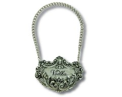 Vagabond House Medici Pewter Vodka Decanter Tag/Liquor – Detail