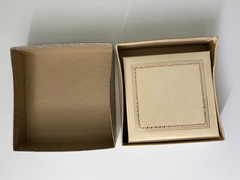 SM Vintage Photo Album – Cream w/Gold Trim – Antique Slip In Photo Wedding Book