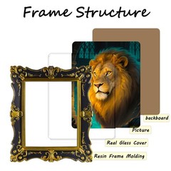 8×10 Black and Gold Vintage Picture Frame, Ornate Baroque Antique Photo Frame…