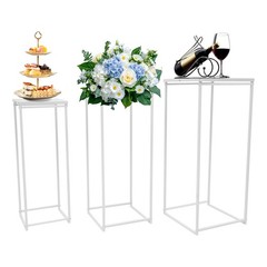 Metal Plant Pot Stand Indoor Outdoor Flower Planter Display Holder Rack Set of 3