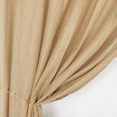 8 ft x 8 ft NATURAL Faux Burlap Backdrop Drape CURTAIN PANEL Party Decorations