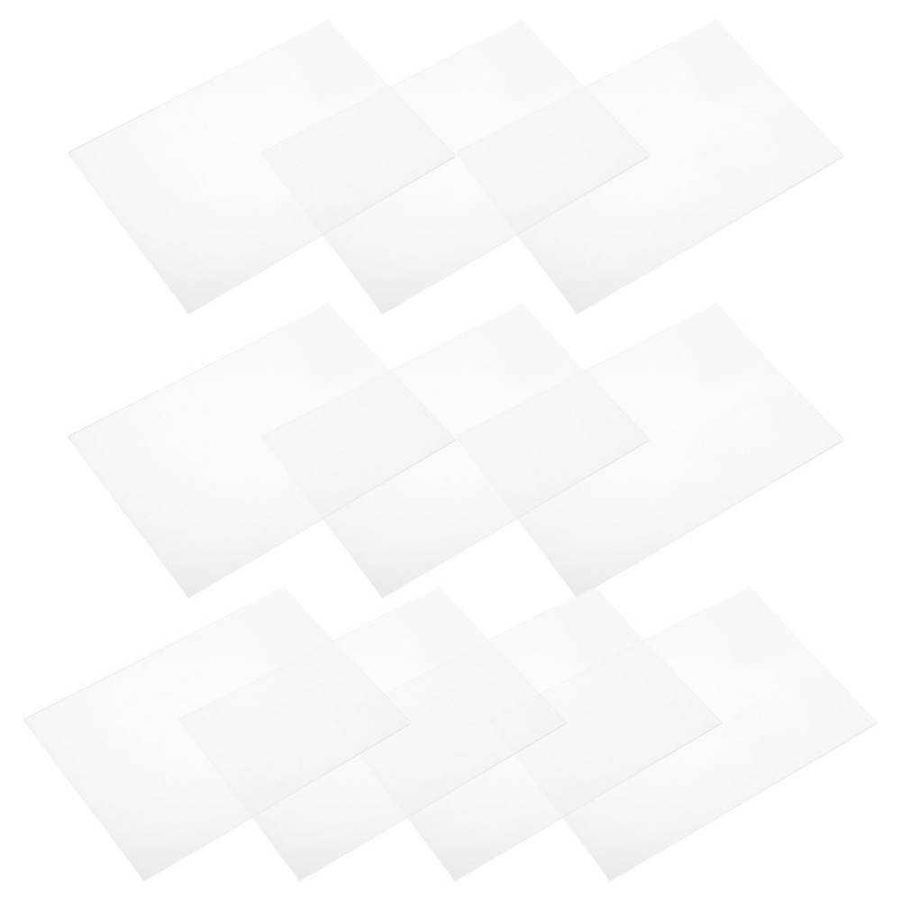 10 Pcs Acrylic Welcome Sign Wedding Blank Seat Memory Table Decor Clear