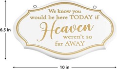 Lillian Rose White Metallic Gold Memorial Wedding Chair Sign, 10″x7.5″