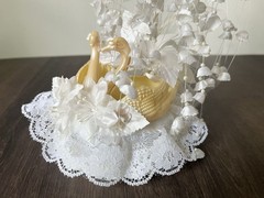 Wilton Vintage Swan Wedding Cake Topper – Double Swans 50th Anniversary