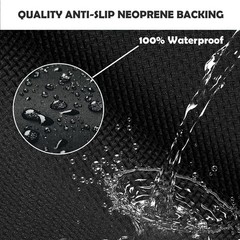 450 GSM Extra Thick Waterproof Black Carpet Runner for Events Decorations, 3X…