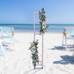 Wedding Arch Rack Iron Balloon Frame Metal Wrought Flower Stand Rack Party White